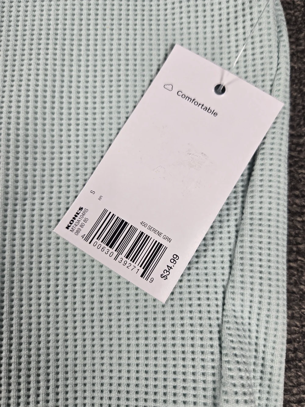 Tek gear Light Mint Performance Pullover